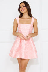 Empowered Elegance Mini Dress Pink