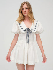 Ruby Ribbon Mini Dress