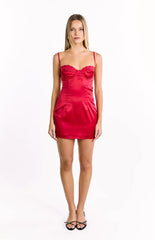 Trouble Wine Mini Dress