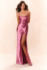 Nadine Satin Maxi Dress