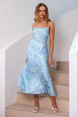 Stay Longer Midi Dress Blue