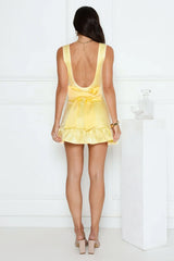 Daisy Chain Days Mini Dress Yellow