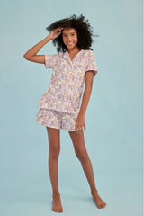 Roller Rabbit x LoveShackFancy Preppy Patchwork Women's Polo Pajama