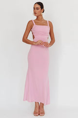 Dream Crush Lace-Up Back Maxi Dress Lilac