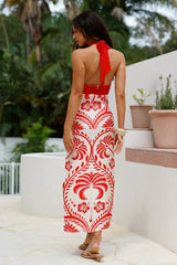 Isla Midi Dress Print