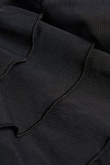 Ruffled Halterneck Bodysuit in Black