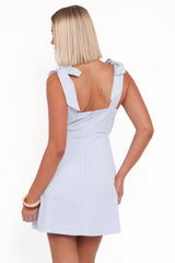 Giada Mini Dress - Pale Blue